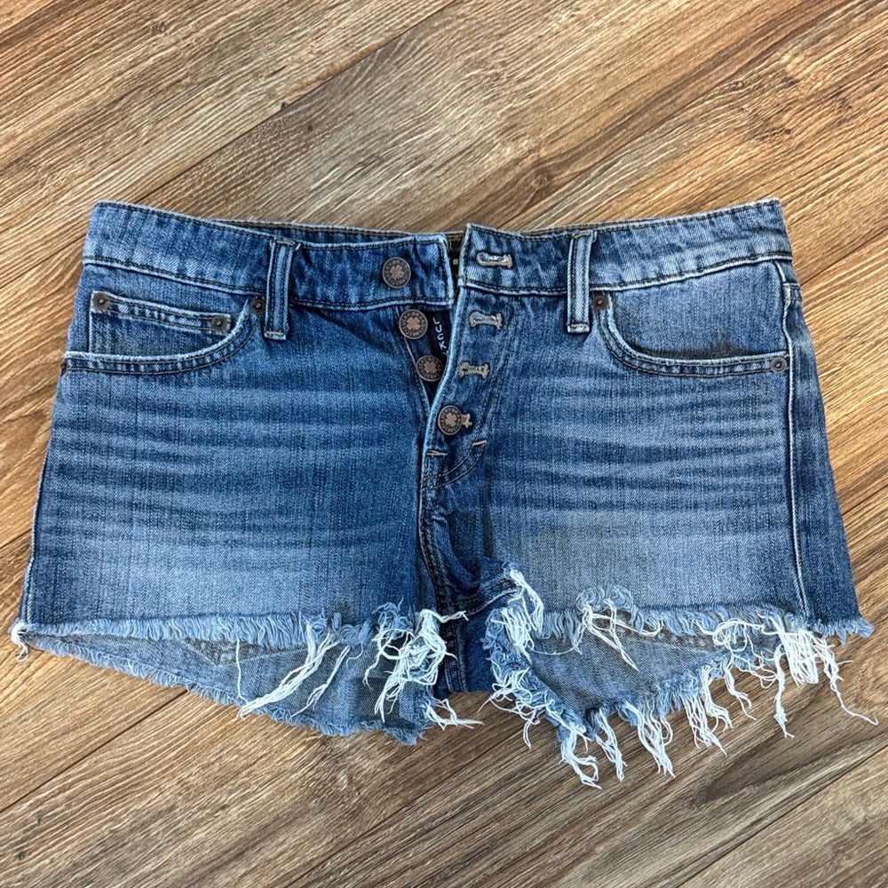 Lucky Brand Frayed Hem Blue Jean Shorts
